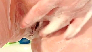Sexy Sabrinahole Handjob, Cumshot, and Hot Shower