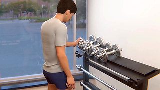 Busty Cheating Wife Sex with Gym Trainer