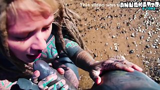 Outdoor Beach Pov Blowjob Sloppy By The Waves - Lily Lu