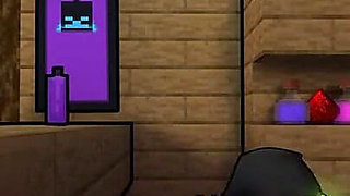 Minecraft Hentai Horny Craft - Part 21 - Witch Blowjob Under Table by Loveskysan69