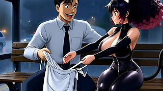 Hentai Pussy Girl Dreams of Love and Dirty Sex. Cartoon Anime Hentai Ai