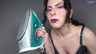 Mr. White Voice Is My Filthy Whore - Crazy Nymphomaniac Makes the Doctor Scream - Iron on Testicles - Extreme CBT POV