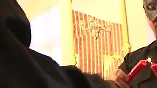 Playing with candles and her pussy