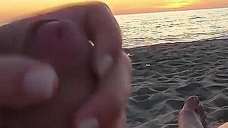 350 Flashing My Cock in Front of My Stepdaughter at Sunset in...elps Me Cumshot in Front of Everyone - Real Sex Risky