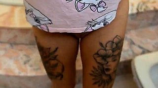 Sexy girl in toilet, pee compilation