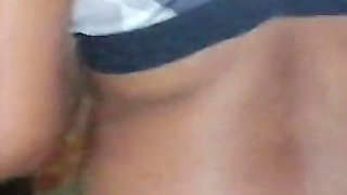 Father in Law's Gigantic Dick Hangs Out Under His Sarom for Step Daughter