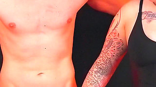 Estim Milking a Huge Orgasm Out of Him