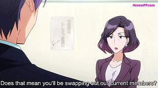 Teen Brunette Sucks a Big Cock: "Can You Feel The Size XL Filling You Tight? - Hentai