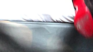 Close up foot fetish on cam