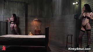 Lesbian gaping butt sex pound fest