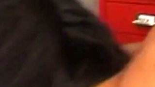 Tattooed Brunette MILF Rides Hard on Office Desk