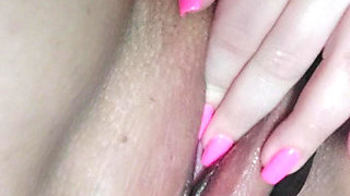 Fingering dripping wet pussy