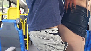 I Got Fucked on Public Transport and He Cummed on Me and Left My Ass Creamy