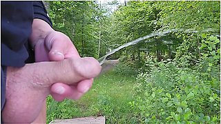Holding His Dick During Pee And Wetting My Fingers Compilation