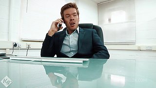 Sexy Ebony Babe Knows What's Needed To Get The Job