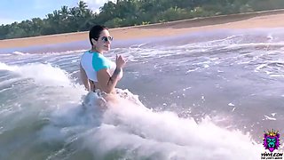 Busty Yiny Leon hot POV sex video