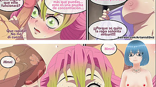 Mitsuri y Tanjiro - Artanis69xd