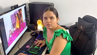 Hot Stepsister Catches Me Watching Porn - Amateur Creampie & Squirting in 4K