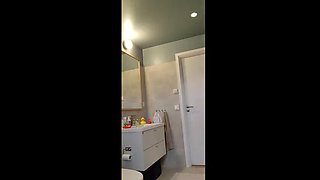 LoveAndRopes Mature Latina Brunette Takes Suction Dildo in Shower Until Orgasm