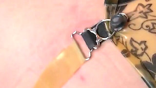 Bull with 22cm Mega Cock Hammers Three Fake-tit Sluts in Gangbang