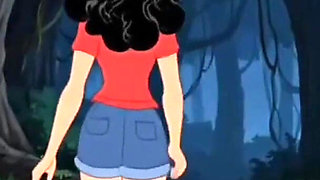 Student Girl Enjoys Sex in an Camp. Cartoon Horror Parody