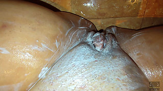 When I'm in the shower, I get really turned on and end up masturbating with a huge dildo, having multiple clitoral orgasms.