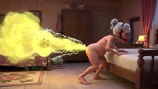 Granny Farting Heavily in Bedroom - Long & Stinky Farts
