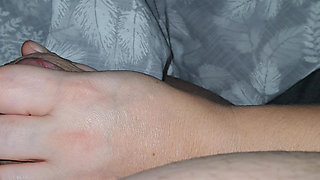 Horny Step Mom Wants Step Son To Cum by handjob his dick