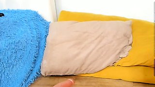 Sweet beauty masturbating on webcam close up
