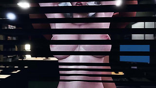 Hard Night Work in Office