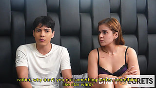 I Share a Bed with My Stepsister and Make Her Suck My Cock When My Stepfather Isn't Looking