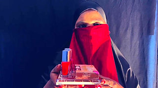 Desi Hijab Big Milk Sales Girl Leashed