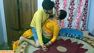 Indian Teen Boy Has Hot Sex with Friend's Sexy Stepmother! Hot Webseries Sex