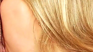 Blonde Milf Marina licked ass by stepson during masturbation