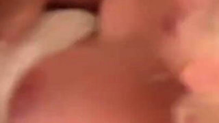 Wife fucks husbands friend in their bed