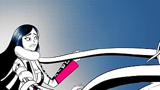 Real Life Hentai - Monster destroy all holes of Rae Lil