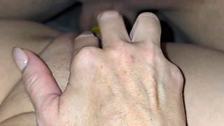 Cum drinking from condom