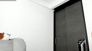 Hot brunette big boobs toying pink pussy