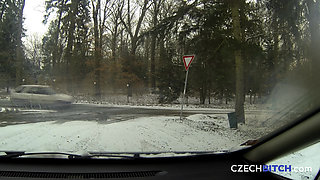 Czech Bitch 2: Busty Czech Beauty Car Hookup