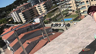 Shana Grimoire x Solougo, Oiled Bikini Massage on the Rooftop, Day 18