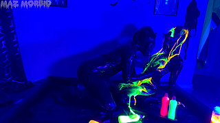 Uv Wet and Messy Gimpy Gas Mask Fun with Patricia