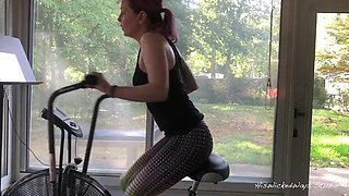 Bunny s workout interrupted: Blowjob, Doggy  Missonary Porn