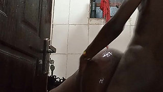 Passionate Shower Sex in a Public Bathroom