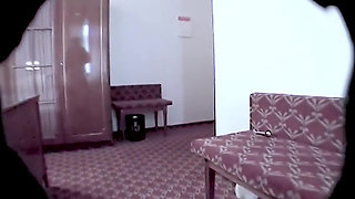 Cumshot on the Hotel MILF in Nylons