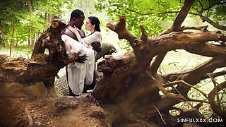 Sensual Interracial Outdoor Passionate Lovemaking at SinfulXXX.