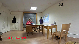 Strapping & Corner Time for Cheeky Student Alisha