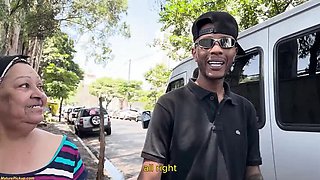 Fat Granny 72 Years Old Gets Anal BBC on Bus - Mature Anal & Cumshot