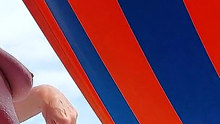 Sexy Granny Swims Naked in a Lake!