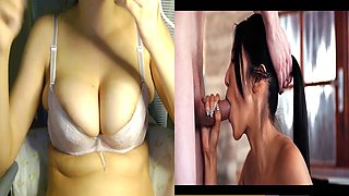 Real futanari, porn react, doll fucking
