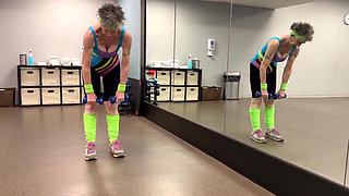 1980's Workout Video - in Gym and Bedroom